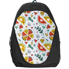 Seamless-hipster-pattern-with-watermelons-mint-geometric-figures Backpack Bag by Vaneshart