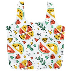 Seamless-hipster-pattern-with-watermelons-mint-geometric-figures Full Print Recycle Bag (xxxl)