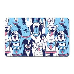 Dogs-seamless-pattern Magnet (rectangular) by Vaneshart