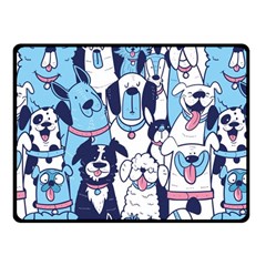 Dogs-seamless-pattern Fleece Blanket (small) by Vaneshart