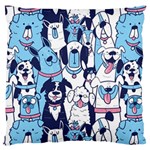 Dogs-seamless-pattern Large Cushion Case (One Side) Front