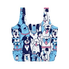 Dogs-seamless-pattern Full Print Recycle Bag (m) by Vaneshart