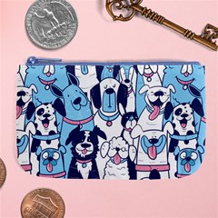 Dogs-seamless-pattern Large Coin Purse by Vaneshart