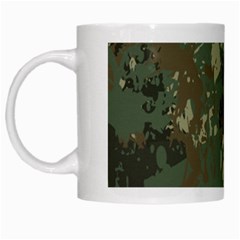 Camouflage-splatters-background White Mugs by Vaneshart