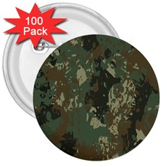 Camouflage-splatters-background 3  Buttons (100 Pack)  by Vaneshart