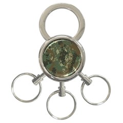 Camouflage-splatters-background 3-ring Key Chain by Vaneshart