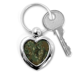 Camouflage-splatters-background Key Chain (heart) by Vaneshart