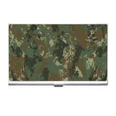 Camouflage-splatters-background Business Card Holder by Vaneshart