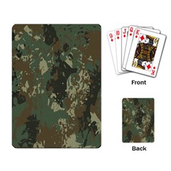 Camouflage-splatters-background Playing Cards Single Design (rectangle) by Vaneshart