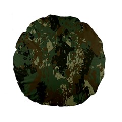 Camouflage-splatters-background Standard 15  Premium Flano Round Cushions by Vaneshart