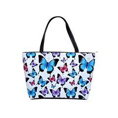 Decorative-festive-trendy-colorful-butterflies-seamless-pattern-vector-illustration Classic Shoulder Handbag by Vaneshart