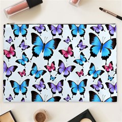 Decorative-festive-trendy-colorful-butterflies-seamless-pattern-vector-illustration Cosmetic Bag (xxl) by Vaneshart