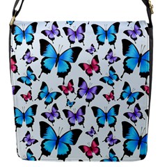 Decorative-festive-trendy-colorful-butterflies-seamless-pattern-vector-illustration Flap Closure Messenger Bag (s) by Vaneshart