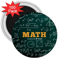 Realistic-math-chalkboard-background 3  Magnets (100 Pack) by Vaneshart