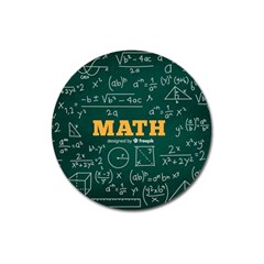 Realistic-math-chalkboard-background Magnet 3  (round) by Vaneshart