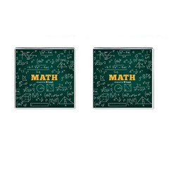 Realistic-math-chalkboard-background Cufflinks (square) by Vaneshart