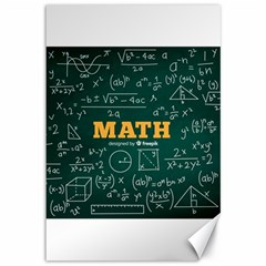 Realistic-math-chalkboard-background Canvas 12  X 18  by Vaneshart