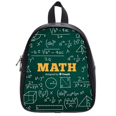 Realistic-math-chalkboard-background School Bag (small) by Vaneshart