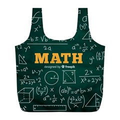 Realistic-math-chalkboard-background Full Print Recycle Bag (l) by Vaneshart