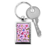 Fashion patch set Key Chain (Rectangle) Front