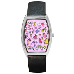 Fashion Patch Set Barrel Style Metal Watch by Vaneshart