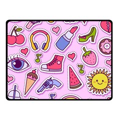 Fashion Patch Set Fleece Blanket (small) by Vaneshart