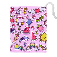 Fashion Patch Set Drawstring Pouch (4xl)