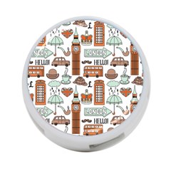 Seamless-pattern-with-london-elements-landmarks 4-port Usb Hub (two Sides) by Vaneshart