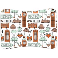 Seamless-pattern-with-london-elements-landmarks Velour Seat Head Rest Cushion