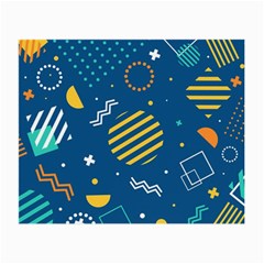 Flat-design-geometric-shapes-background Small Glasses Cloth by Vaneshart