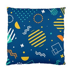 Flat-design-geometric-shapes-background Standard Cushion Case (one Side) by Vaneshart