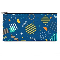 Flat-design-geometric-shapes-background Pencil Case by Vaneshart