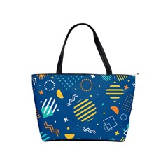 Flat-design-geometric-shapes-background Classic Shoulder Handbag by Vaneshart