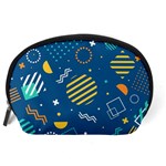 Flat-design-geometric-shapes-background Accessory Pouch (Large) Back