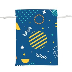 Flat-design-geometric-shapes-background  Lightweight Drawstring Pouch (xl)