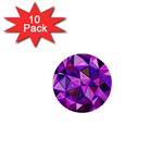 Triangular-shapes-background 1  Mini Buttons (10 pack)  Front