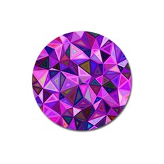 Triangular-shapes-background Magnet 3  (Round)