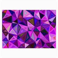 Triangular-shapes-background Large Glasses Cloth by Vaneshart