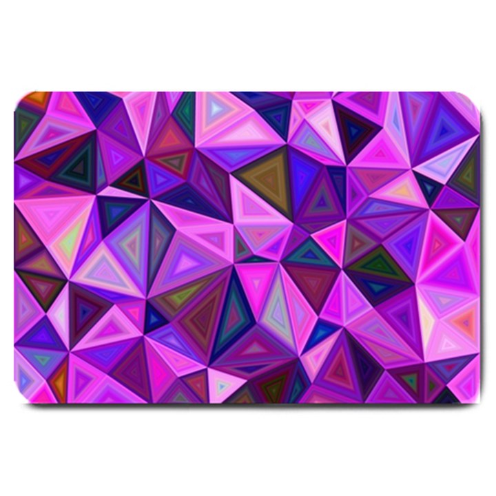 Triangular-shapes-background Large Doormat 