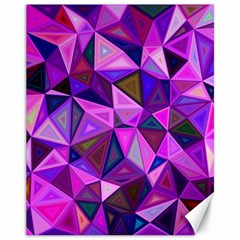 Triangular-shapes-background Canvas 11  x 14 