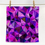 Triangular-shapes-background Face Towel Front