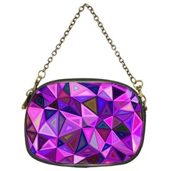 Triangular-shapes-background Chain Purse (One Side)