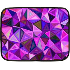 Triangular-shapes-background Fleece Blanket (mini) by Vaneshart