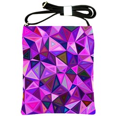 Triangular-shapes-background Shoulder Sling Bag