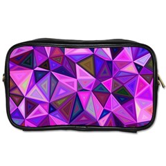 Triangular-shapes-background Toiletries Bag (One Side)