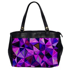 Triangular-shapes-background Oversize Office Handbag