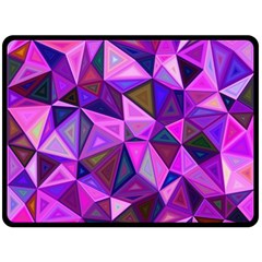 Triangular-shapes-background Fleece Blanket (Large) 