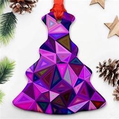 Triangular-shapes-background Ornament (Christmas Tree) 