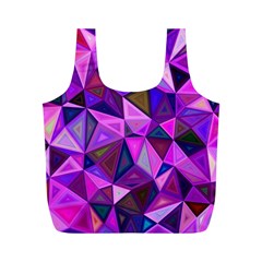 Triangular-shapes-background Full Print Recycle Bag (m) by Vaneshart