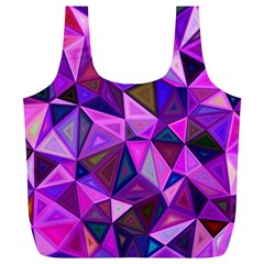 Triangular-shapes-background Full Print Recycle Bag (xl) by Vaneshart